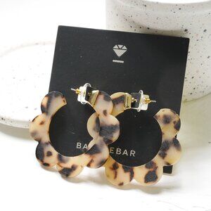 Anthropologie Scalloped Hoop Earrings